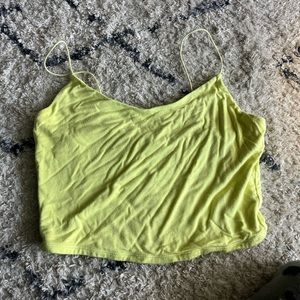 Lime green tank top hardly worn from garage